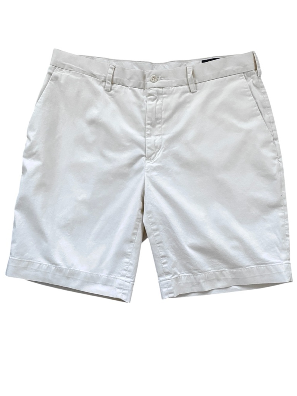 Polo Ralph Lauren Stretch Classic Fit Shorts Sz 34 Preppy Coastal Cream Off-Wht